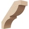 Ekena Millwork 3-inch W x 8-inch D x 8-inch H Valencia Rough Cedar Woodgrain TimberThane Knee Brace, Primed BRCUR03X08X08VALRCPR - alternate 1
